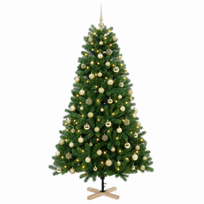 vidaXL Artificial Christmas Tree with Bauble 240 cm 300 LEDs 4