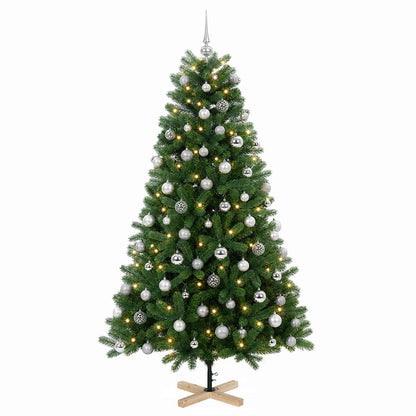 vidaXL Artificial Christmas Tree with Bauble 180 cm 300 LEDs 4