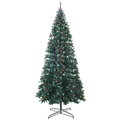 vidaXL Artificial Hinged Christmas Tree with Bauble 400 cm 600 LEDs 5