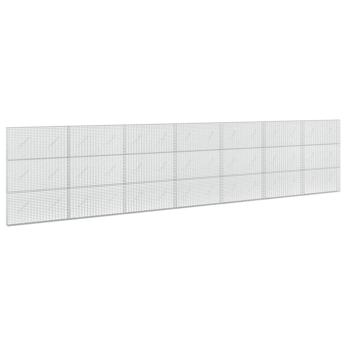 vidaXL Gabion with 3.5 mm Wire and 5x2.5 cm Mesh 700x10x150 cm 2