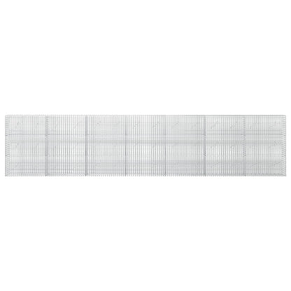 vidaXL Gabion with 3.5 mm Wire and 5x2.5 cm Mesh 700x10x150 cm 3