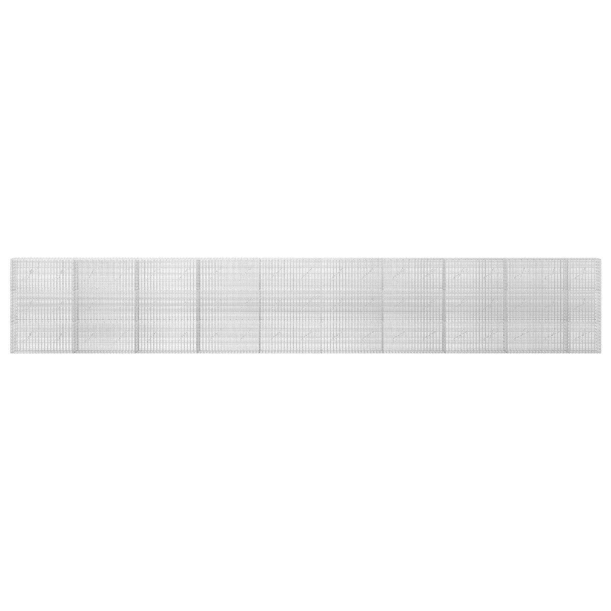 vidaXL Gabion with 3.5 mm Wire and 5x2.5 cm Mesh 950x10x150 cm 3