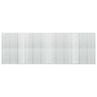 vidaXL Gabion with 3.5 mm Wire and 5x2.5 cm Mesh 600x10x200 cm 3
