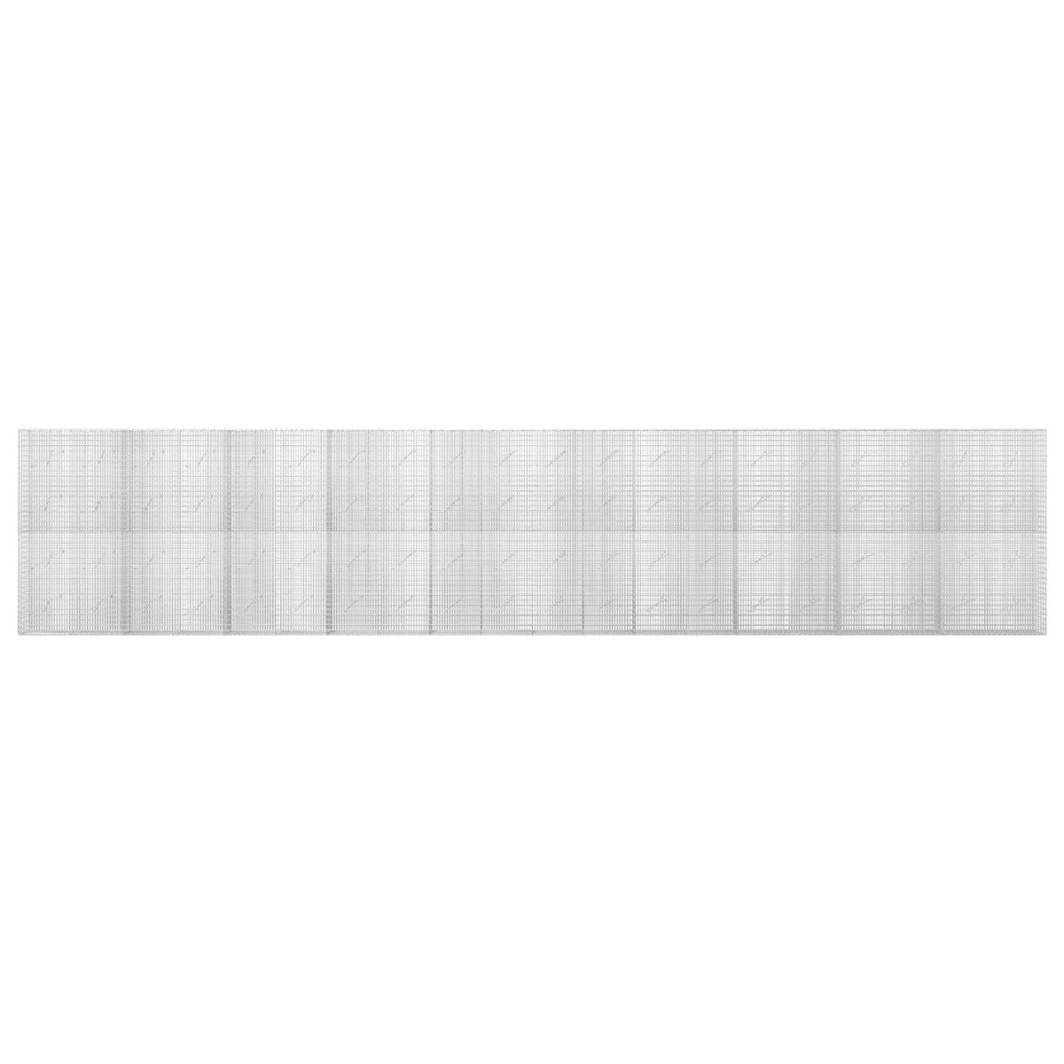 vidaXL Gabion with 3.5 mm Wire and 5x2.5 cm Mesh 1000x10x200 cm 3