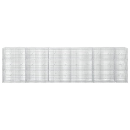 vidaXL Gabion with 3.5 mm Wire and 5x2.5 cm Mesh 550x20x150 cm 3