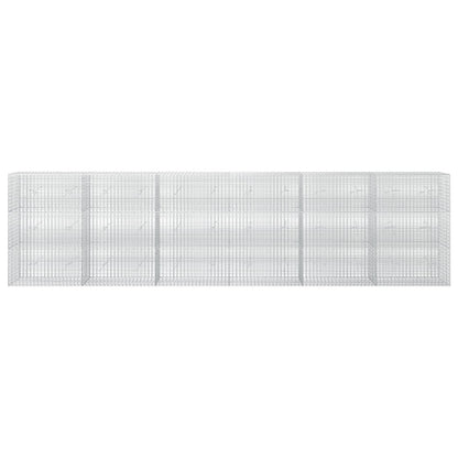 vidaXL Gabion with 3.5 mm Wire and 5x2.5 cm Mesh 600x20x150 cm 3