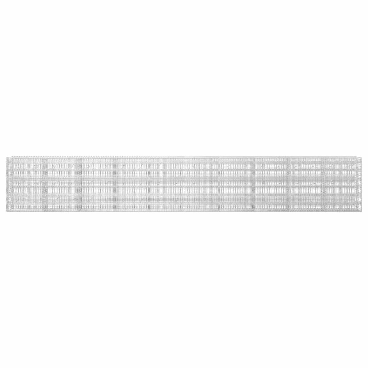 vidaXL Gabion with 3.5 mm Wire and 5x2.5 cm Mesh 1000x20x150 cm 3