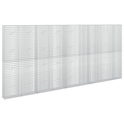 vidaXL Gabion with 3.5 mm Wire and 5x2.5 cm Mesh 450x20x200 cm 2