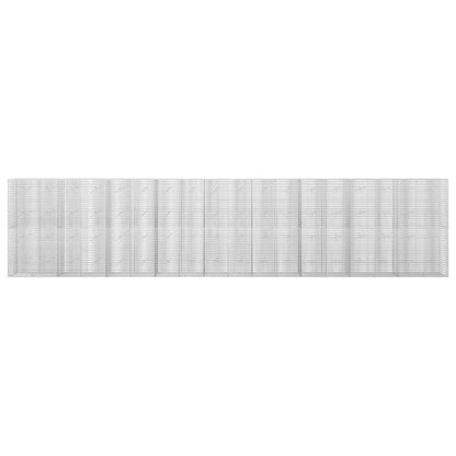 vidaXL Gabion with 3.5 mm Wire and 5x2.5 cm Mesh 900x20x200 cm 3