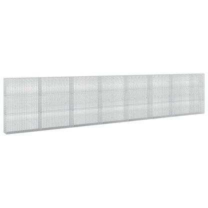 vidaXL Gabion with 3.5 mm Wire and 5x2.5 cm Mesh 750x30x150 cm 2