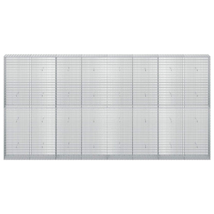 vidaXL Gabion with 3.5 mm Wire and 5x2.5 cm Mesh 400x30x200 cm 3