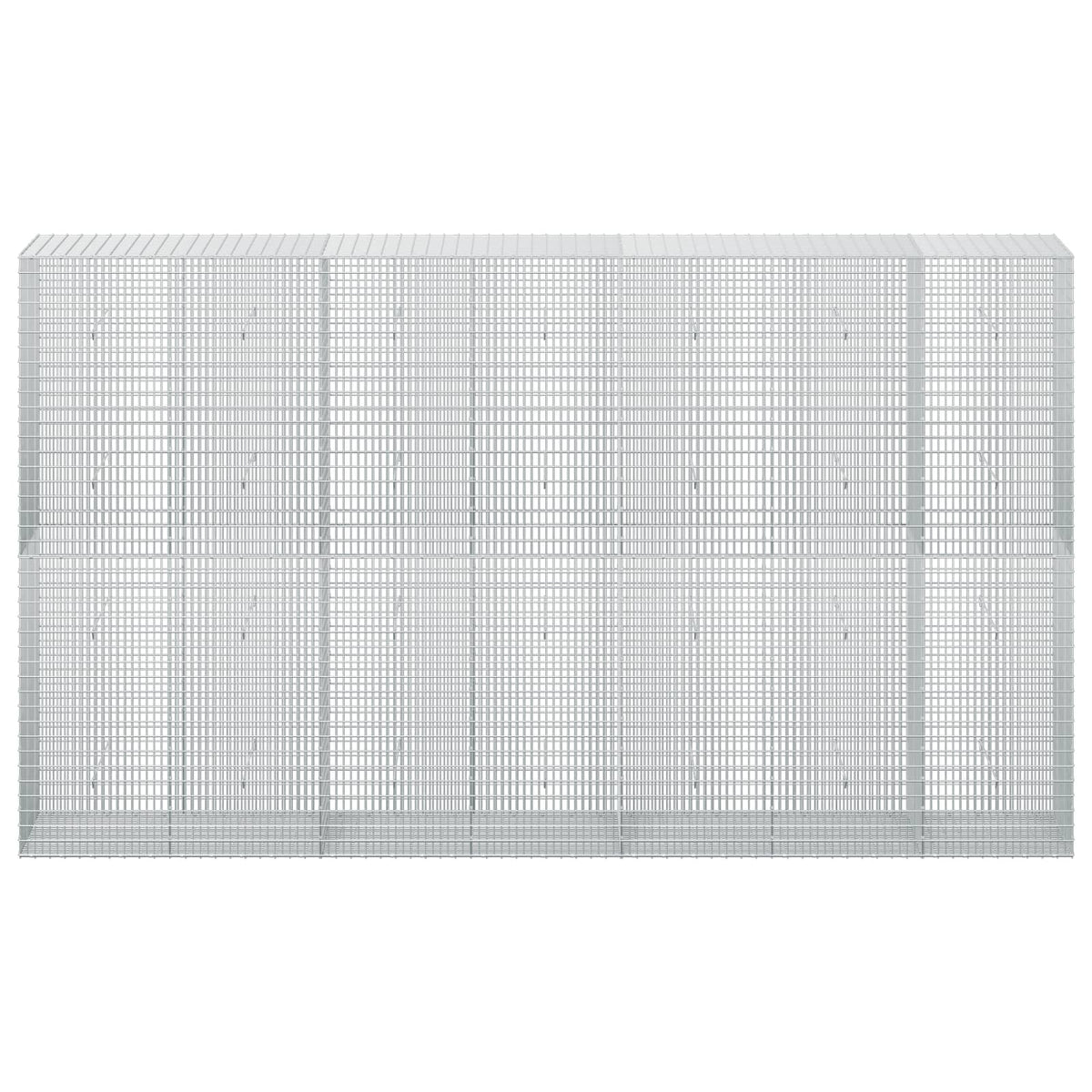 vidaXL Gabion with 3.5 mm Wire and 5x2.5 cm Mesh 350x50x200 cm 3