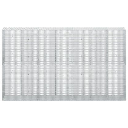 vidaXL Gabion with 3.5 mm Wire and 5x2.5 cm Mesh 350x50x200 cm 3
