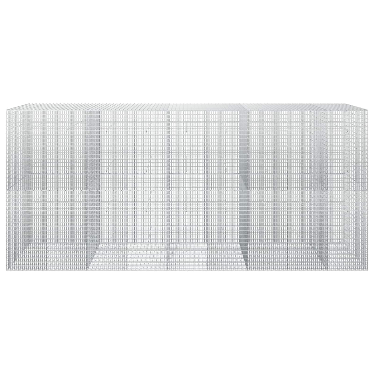 vidaXL Gabion with 3.5 mm Wire and 5x2.5 cm Mesh 450x50x200 cm 3