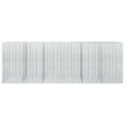 vidaXL Gabion with 3.5 mm Wire and 5x2.5 cm Mesh 600x50x200 cm 3