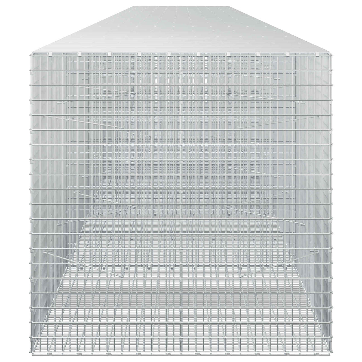 vidaXL Gabion with 3.5 mm Wire and 5x2.5 cm Mesh 700x100x100 cm 4