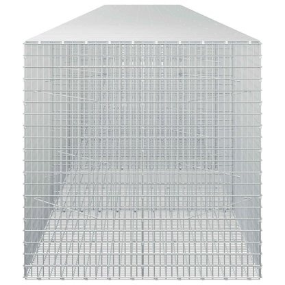 vidaXL Gabion with 3.5 mm Wire and 5x2.5 cm Mesh 700x100x100 cm 4