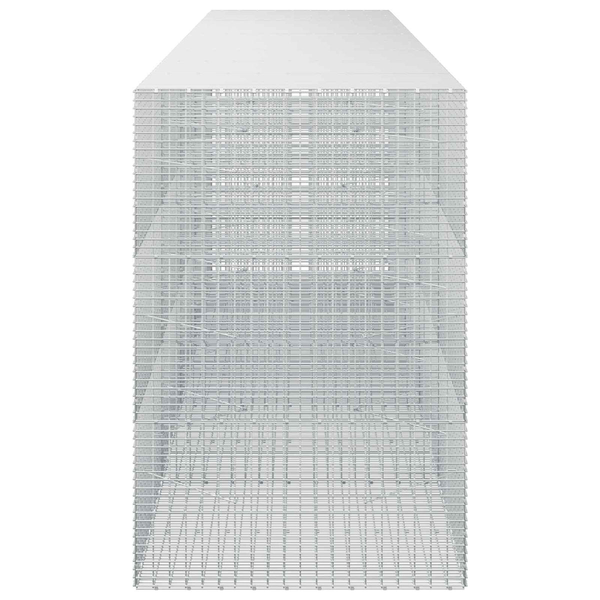 vidaXL Gabion with 3.5 mm Wire and 5x2.5 cm Mesh 450x100x150 cm 4