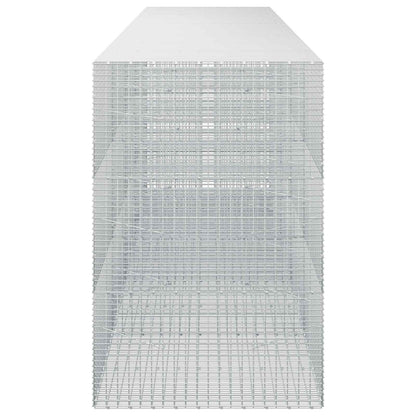 vidaXL Gabion with 3.5 mm Wire and 5x2.5 cm Mesh 450x100x150 cm 4