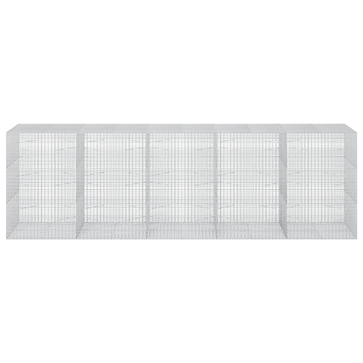 vidaXL Gabion with 3.5 mm Wire and 5x2.5 cm Mesh 500x100x150 cm 3