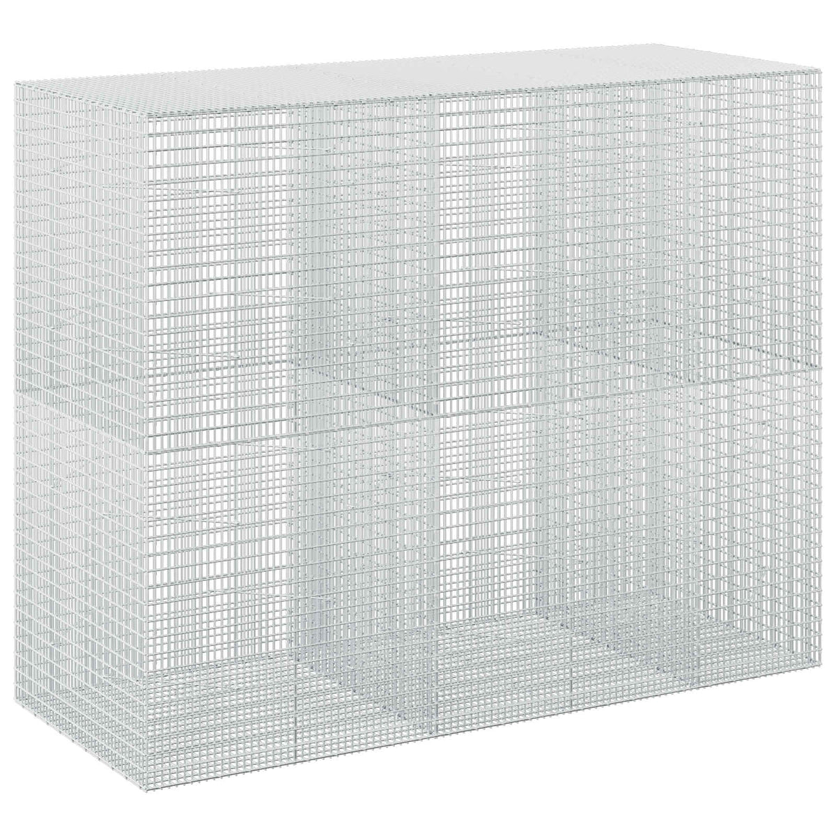 vidaXL Gabion with 3.5 mm Wire and 5x2.5 cm Mesh 250x100x200 cm 2