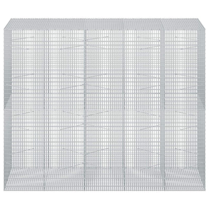 vidaXL Gabion with 3.5 mm Wire and 5x2.5 cm Mesh 250x100x200 cm 3
