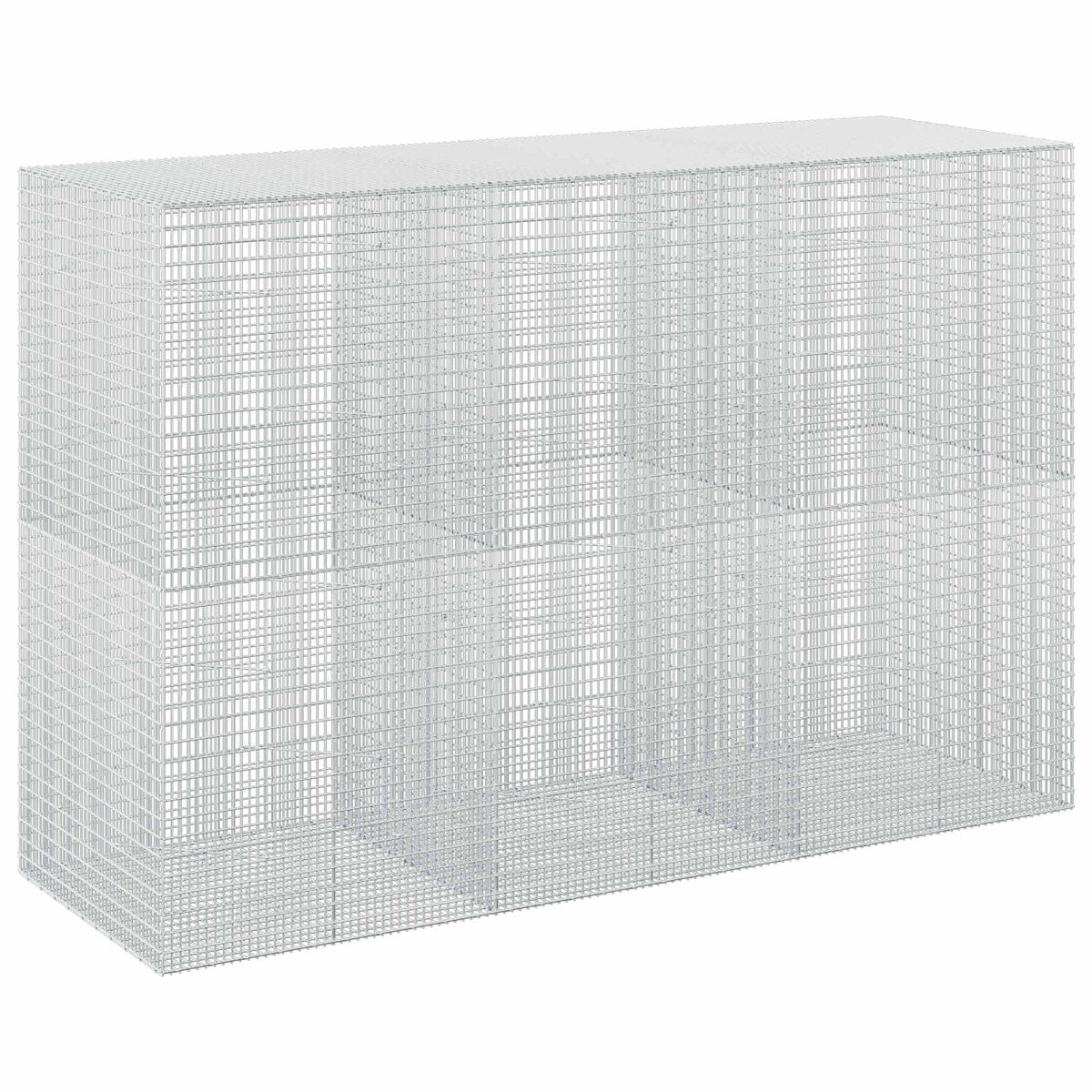 vidaXL Gabion with 3.5 mm Wire and 5x2.5 cm Mesh 300x100x200 cm 2