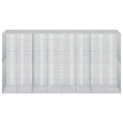 Gabion with 3.5 mm Wire and 5x2.5 cm Mesh 50x100x200 cm Height 200 cm Thickness 100 cm 50–1000 cm 400 cm