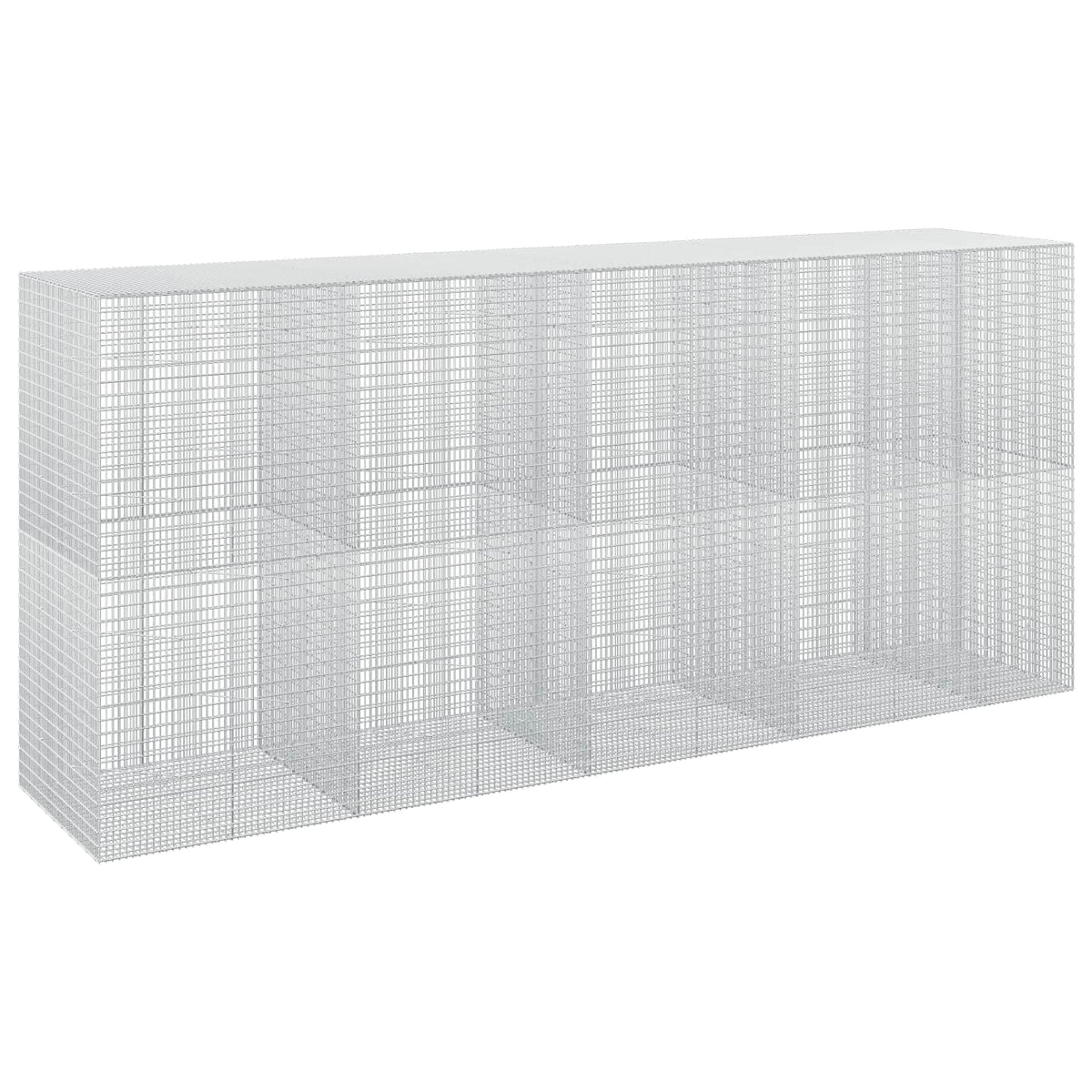 vidaXL Gabion with 3.5 mm Wire and 5x2.5 cm Mesh 450x100x200 cm 2
