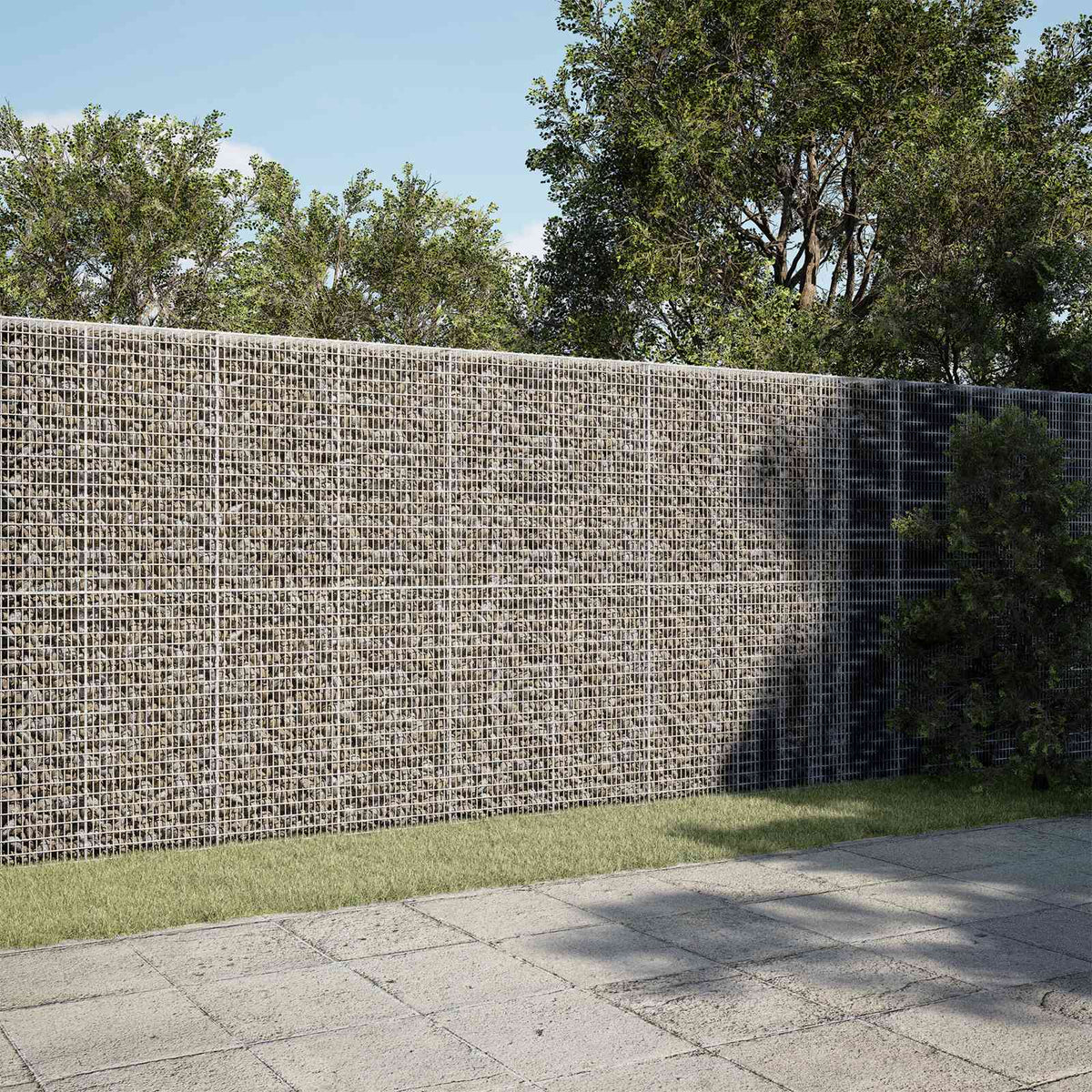 vidaXL Gabion with 3.5 mm Wire and 5x2.5 cm Mesh 1000x100x200 cm 1
