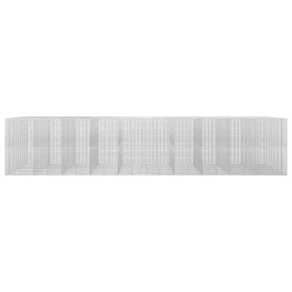 vidaXL Gabion with 3.5 mm Wire and 5x2.5 cm Mesh 1000x100x200 cm 3