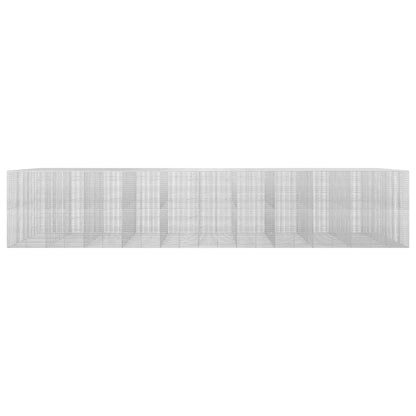 vidaXL Gabion with 3.5 mm Wire and 5x2.5 cm Mesh 1050x100x200 cm 3
