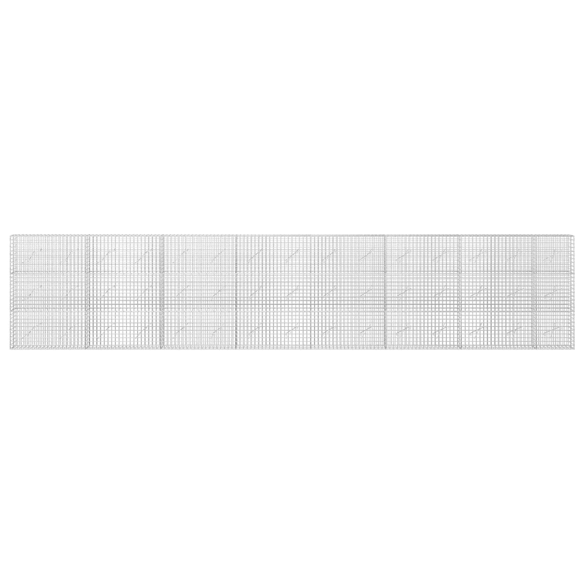 vidaXL Gabion with 3.5 mm Wire and 5x5 cm Mesh 750x10x150 cm 3