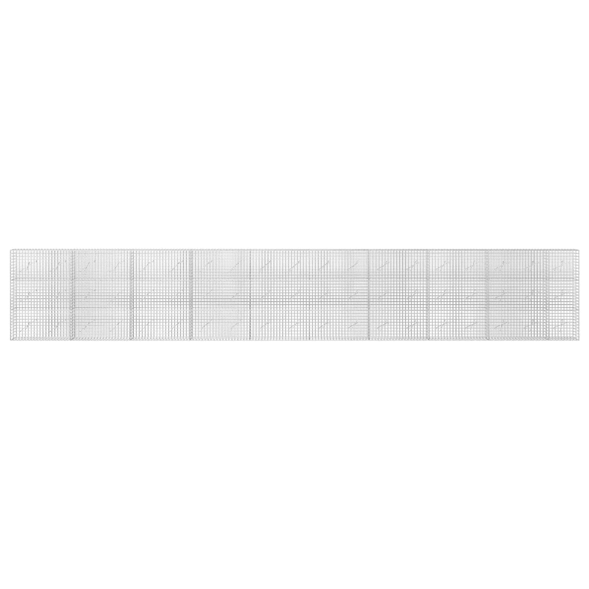 vidaXL Gabion with 3.5 mm Wire and 5x5 cm Mesh 950x10x150 cm 3