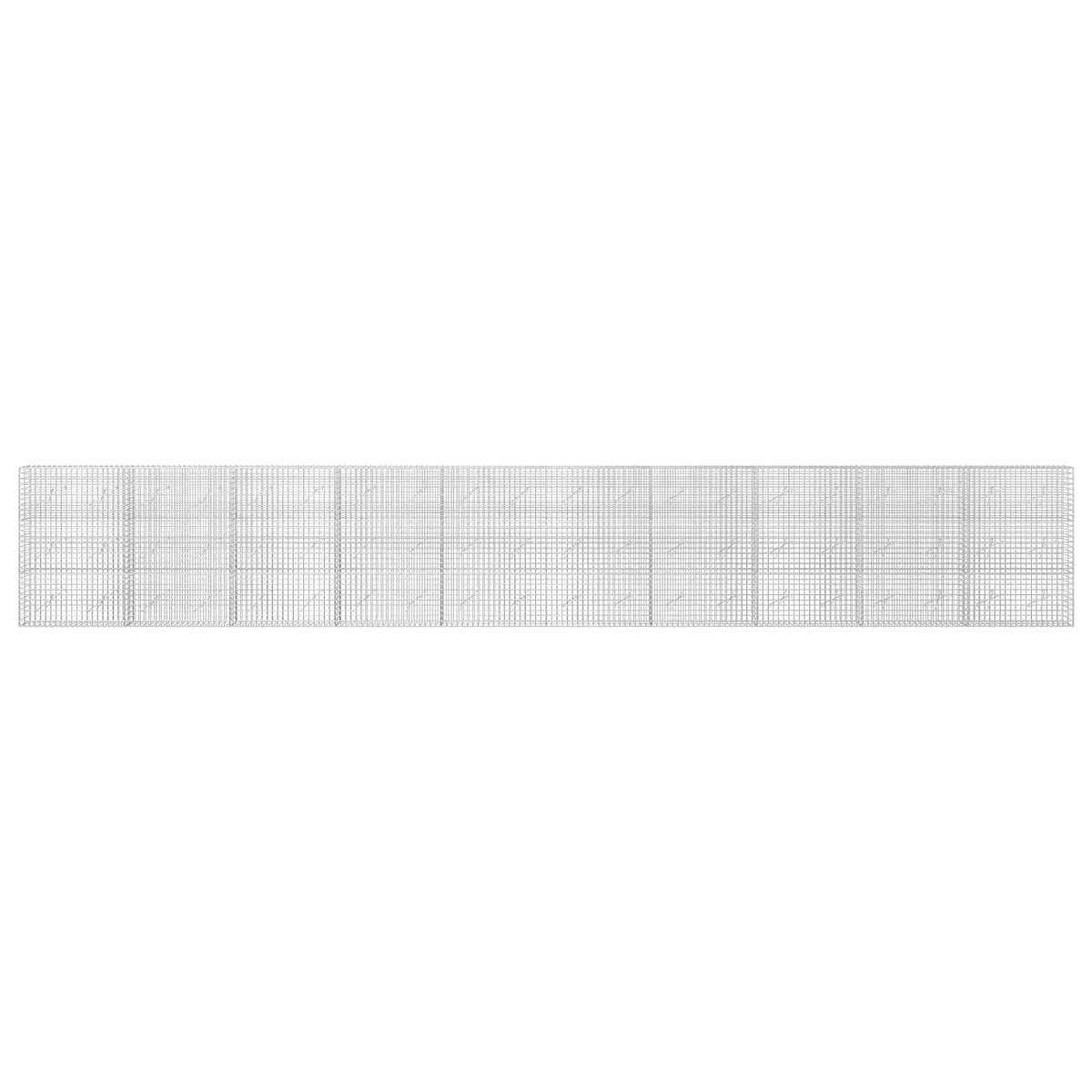 vidaXL Gabion with 3.5 mm Wire and 5x5 cm Mesh 1000x10x150 cm 3