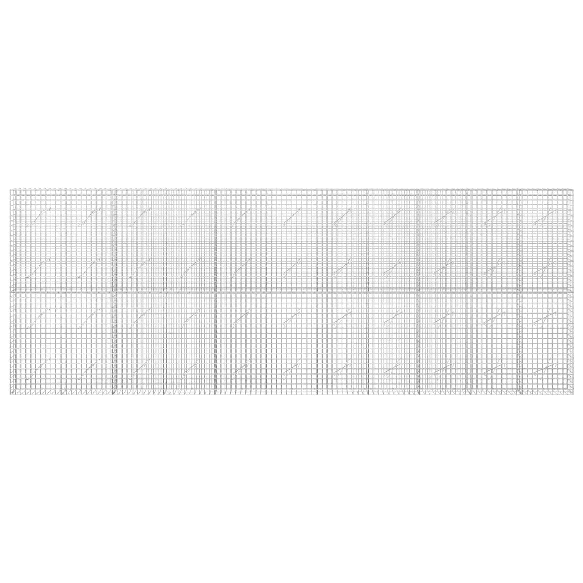 vidaXL Gabion with 3.5 mm Wire and 5x5 cm Mesh 550x10x200 cm 3