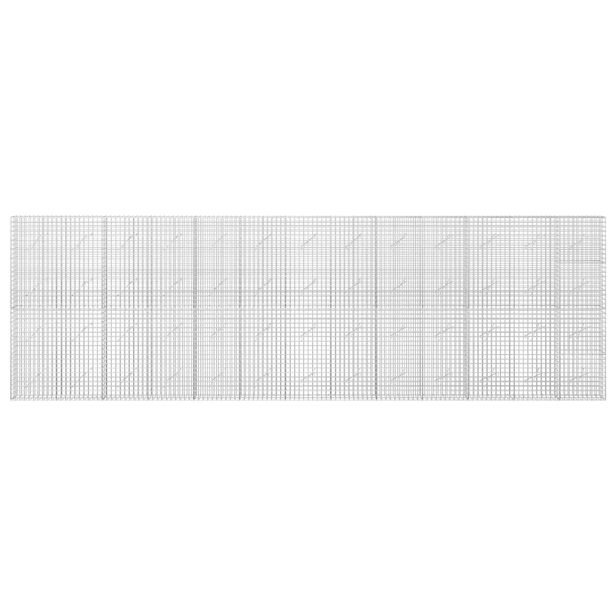vidaXL Gabion with 3.5 mm Wire and 5x5 cm Mesh 650x10x200 cm 3