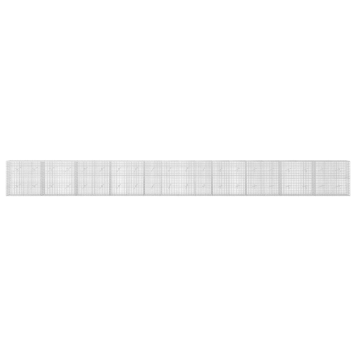 vidaXL Gabion with 3.5 mm Wire and 5x5 cm Mesh 1000x20x100 cm 3