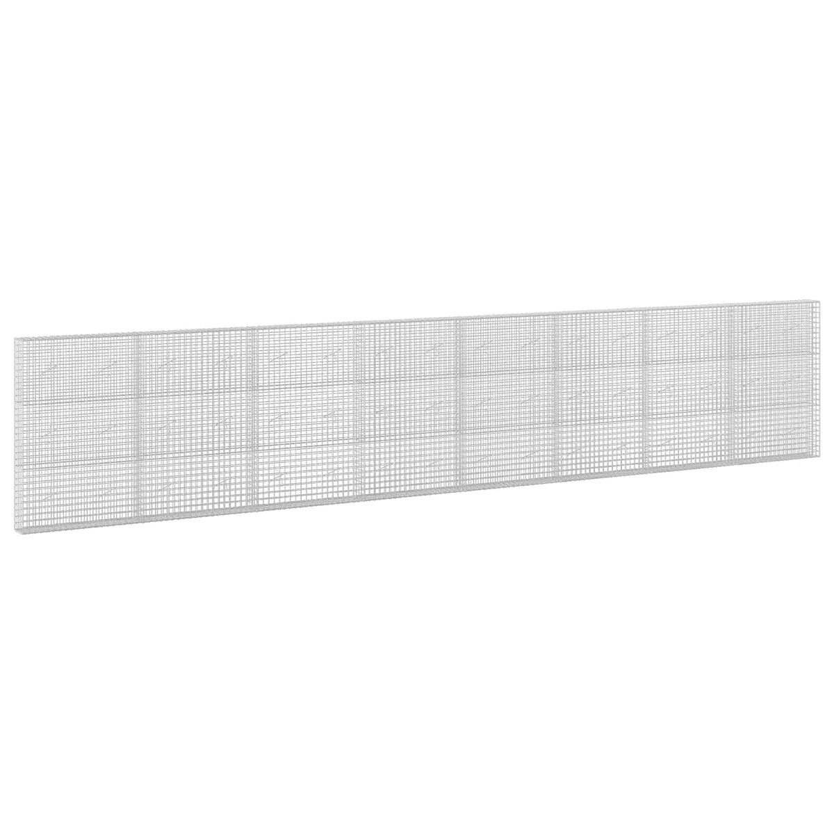 vidaXL Gabion with 3.5 mm Wire and 5x5 cm Mesh 800x20x150 cm 2