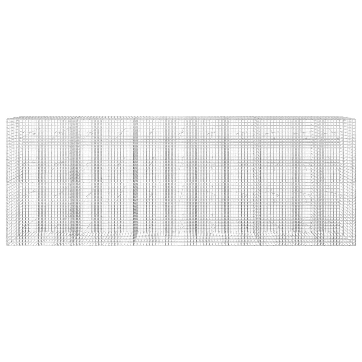 vidaXL Gabion with 3.5 mm Wire and 5x5 cm Mesh 550x20x200 cm 3