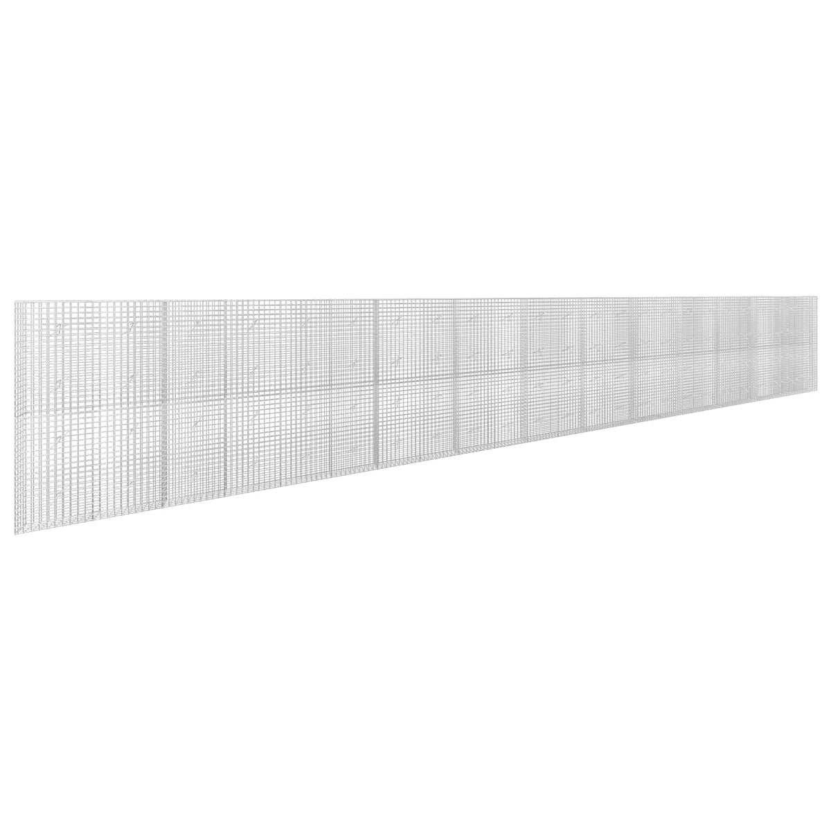 vidaXL Gabion with 3.5 mm Wire and 5x5 cm Mesh 1200x20x200 cm 2
