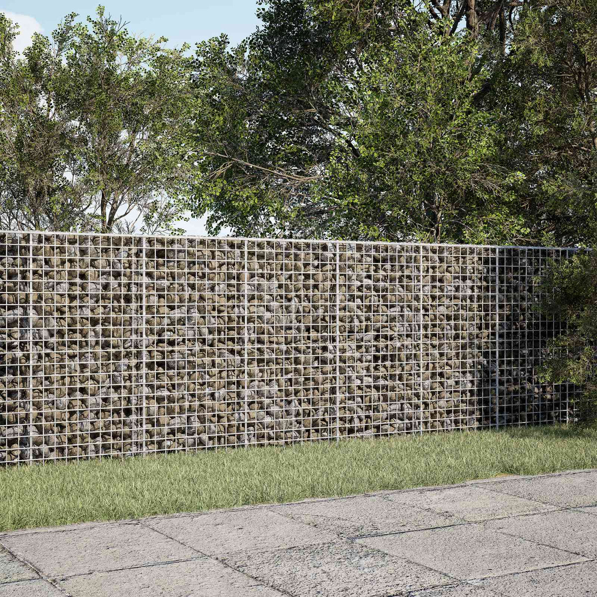 vidaXL Gabion with 3.5 mm Wire and 5x5 cm Mesh 50x30x100 cm