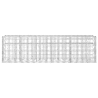 vidaXL Gabion with 3.5 mm Wire and 5x5 cm Mesh 550x30x150 cm 3