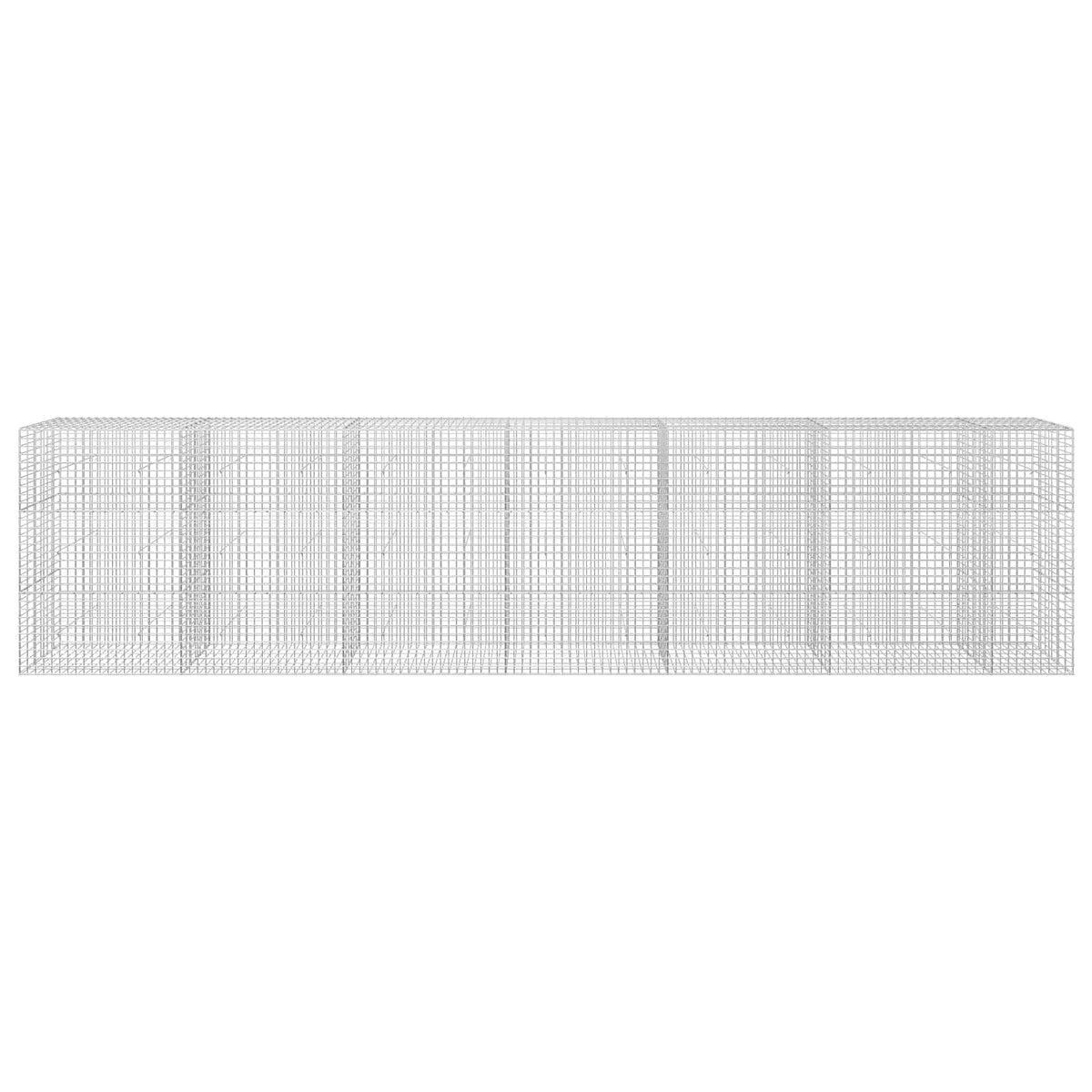 vidaXL Gabion with 3.5 mm Wire and 5x5 cm Mesh 650x30x150 cm 3