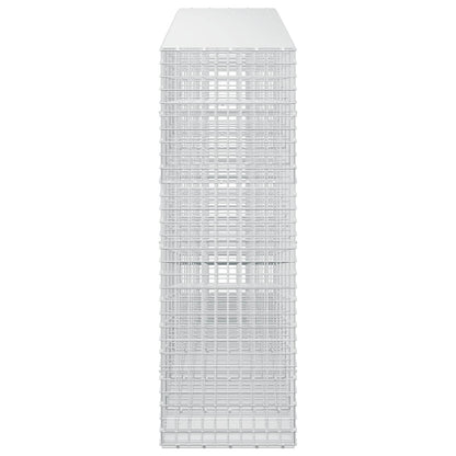 vidaXL Gabion with 3.5 mm Wire and 5x5 cm Mesh 550x50x150 cm 4