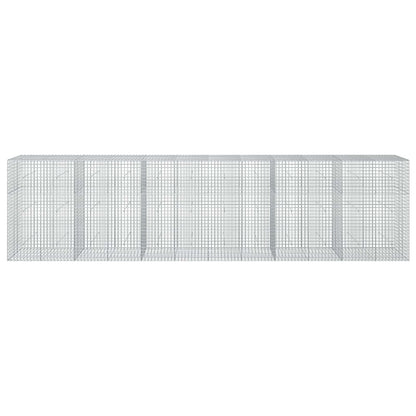 vidaXL Gabion with 3.5 mm Wire and 5x5 cm Mesh 600x50x150 cm 3
