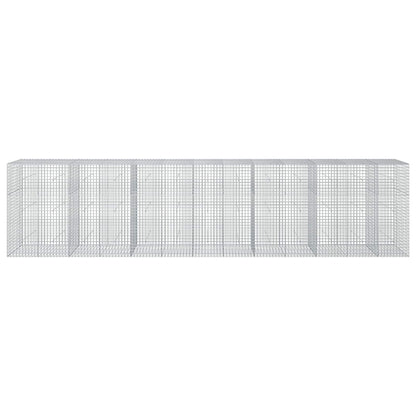 vidaXL Gabion with 3.5 mm Wire and 5x5 cm Mesh 650x50x150 cm 3