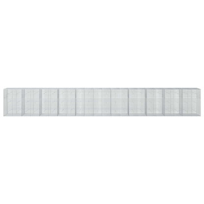 Gabion with 3.5 mm Wire and 5x5 cm Mesh 1050x50x150 cm Height 150 cm Thickness 50 cm 1050–1200 cm 1100 cm