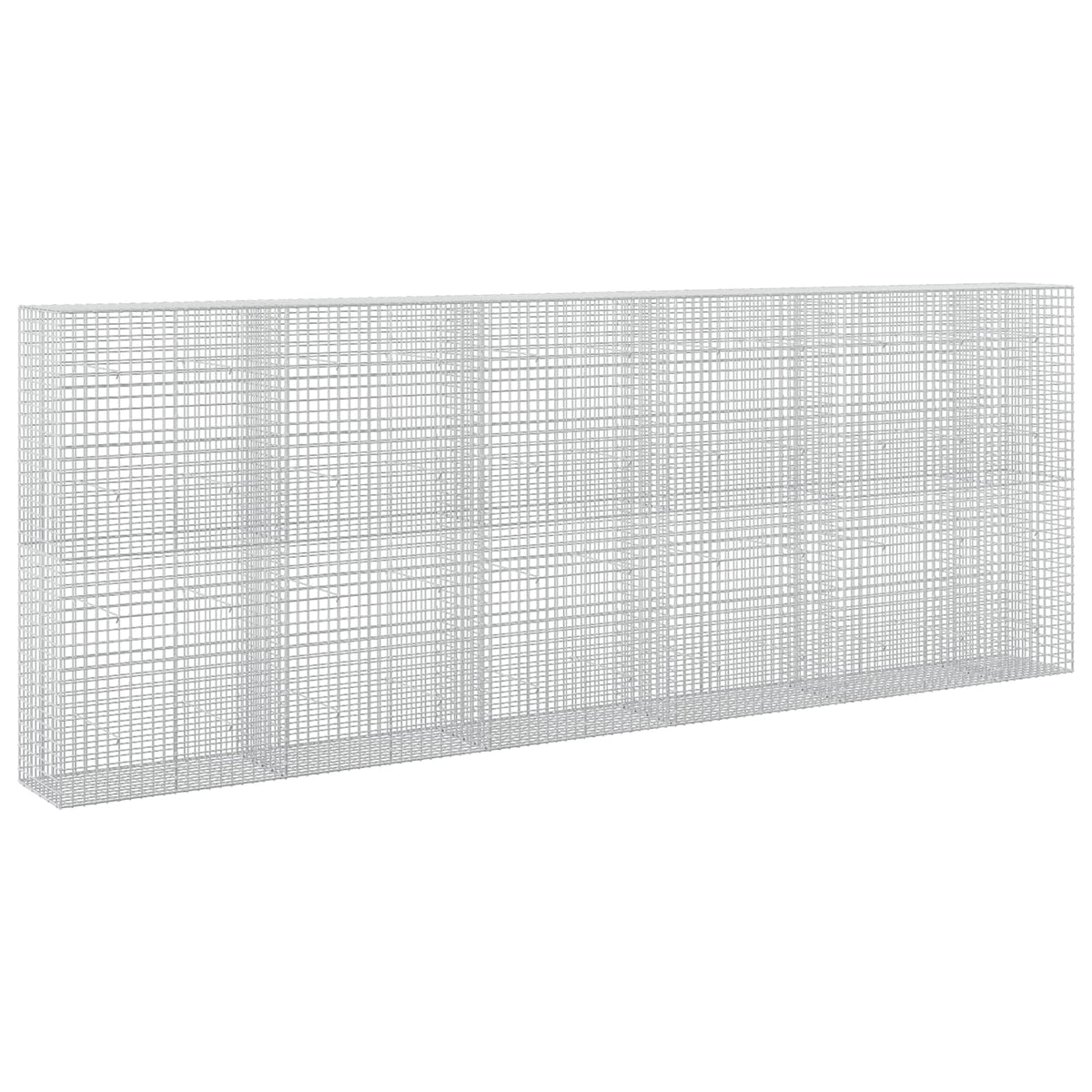 vidaXL Gabion with 3.5 mm Wire and 5x5 cm Mesh 550x50x200 cm 2