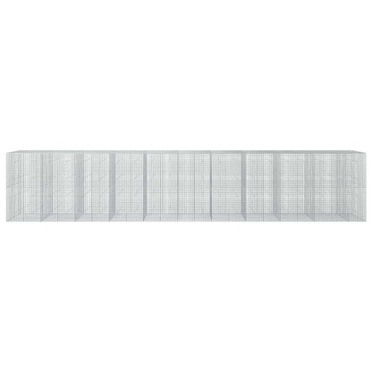 vidaXL Gabion with 3.5 mm Wire and 5x5 cm Mesh 1050x50x200 cm 3